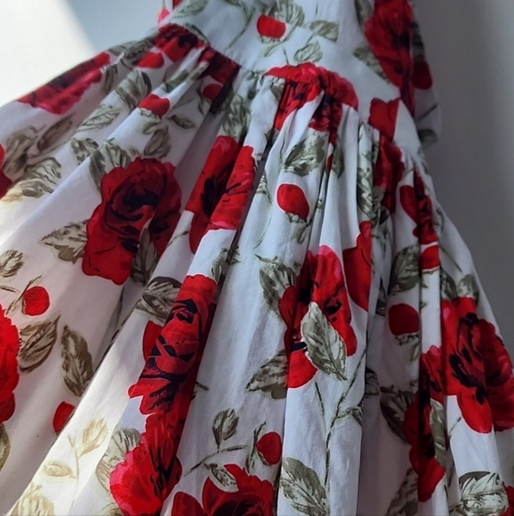 Vintage-Inspired Halter Floral Dress Sz XS - Picture 4 of 6